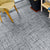 Square Scratch Resistant Plastic Floor Water Resistant Peel & Stick Floor Tiles Heather Gray 18"L x 18"W Clearhalo 'Flooring 'Home Improvement' 'home_improvement' 'home_improvement_vinyl_flooring' 'Vinyl Flooring' 'vinyl_flooring' Walls and Ceiling' 7356478