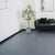Square Scratch Resistant Plastic Floor Water Resistant Peel & Stick Floor Tiles Dark Gray 18"L x 18"W Clearhalo 'Flooring 'Home Improvement' 'home_improvement' 'home_improvement_vinyl_flooring' 'Vinyl Flooring' 'vinyl_flooring' Walls and Ceiling' 7356485