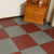 Modern Water Resistant Plastic Floor Fabric Look Square Edge Floor Tiles Red Brown 53.8 sq ft. - 25 Pieces Clearhalo 'Flooring 'Home Improvement' 'home_improvement' 'home_improvement_vinyl_flooring' 'Vinyl Flooring' 'vinyl_flooring' Walls and Ceiling' 7356504