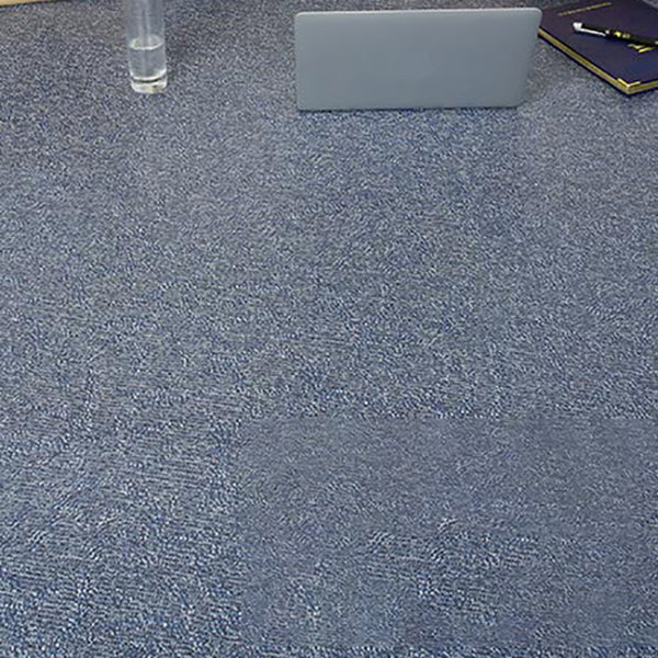 Modern Water Resistant Plastic Floor Fabric Look Square Edge Floor Tiles Dark Blue-Gray 53.8 sq ft. - 25 Pieces Clearhalo 'Flooring 'Home Improvement' 'home_improvement' 'home_improvement_vinyl_flooring' 'Vinyl Flooring' 'vinyl_flooring' Walls and Ceiling' 7356516