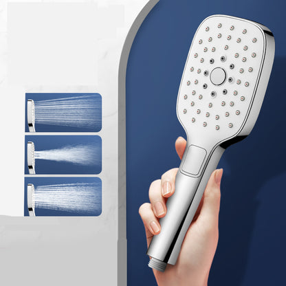 Modern Rectangular Hand Shower Adjustable Spray Pattern Wall-Mount Hand Shower Hand Shower Clearhalo 'Bathroom Remodel & Bathroom Fixtures' 'Home Improvement' 'home_improvement' 'home_improvement_shower_heads' 'Shower Heads' 'shower_heads' 'Showers & Bathtubs Plumbing' 'Showers & Bathtubs' 7356520