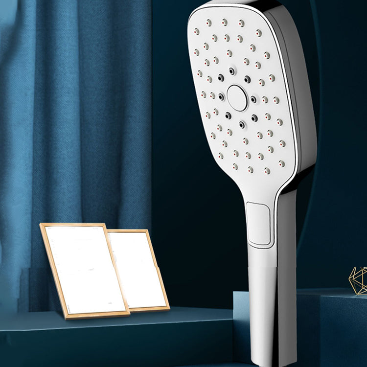 Modern Rectangular Hand Shower Adjustable Spray Pattern Wall-Mount Hand Shower Clearhalo 'Bathroom Remodel & Bathroom Fixtures' 'Home Improvement' 'home_improvement' 'home_improvement_shower_heads' 'Shower Heads' 'shower_heads' 'Showers & Bathtubs Plumbing' 'Showers & Bathtubs' 7356525