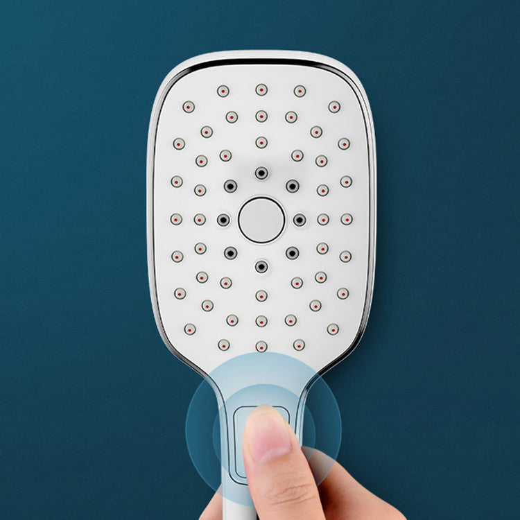 Modern Rectangular Hand Shower Adjustable Spray Pattern Wall-Mount Hand Shower Clearhalo 'Bathroom Remodel & Bathroom Fixtures' 'Home Improvement' 'home_improvement' 'home_improvement_shower_heads' 'Shower Heads' 'shower_heads' 'Showers & Bathtubs Plumbing' 'Showers & Bathtubs' 7356528