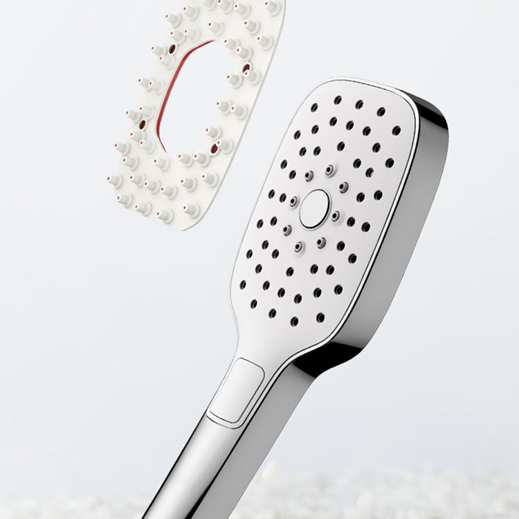 Modern Rectangular Hand Shower Adjustable Spray Pattern Wall-Mount Hand Shower Clearhalo 'Bathroom Remodel & Bathroom Fixtures' 'Home Improvement' 'home_improvement' 'home_improvement_shower_heads' 'Shower Heads' 'shower_heads' 'Showers & Bathtubs Plumbing' 'Showers & Bathtubs' 7356530