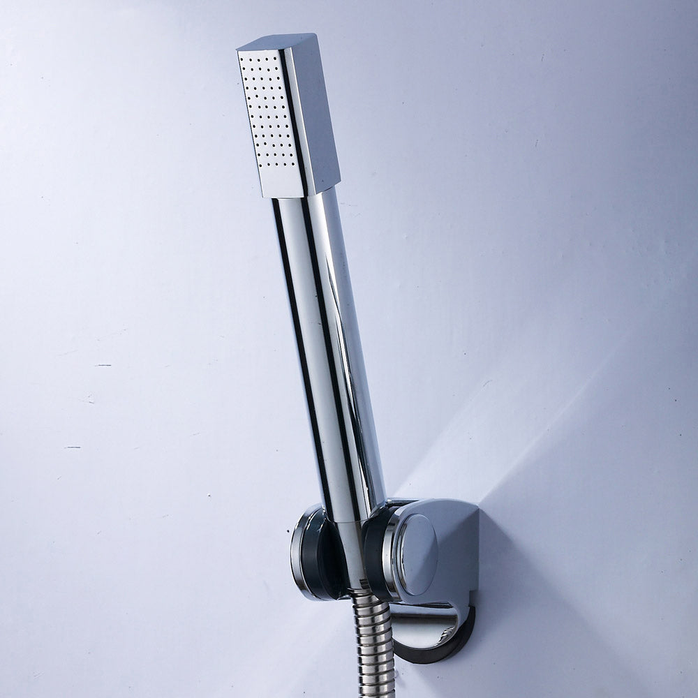 Simple Handheld Shower Head Square 304 Stainless Steel Shower Head Clearhalo 'Bathroom Remodel & Bathroom Fixtures' 'Home Improvement' 'home_improvement' 'home_improvement_shower_heads' 'Shower Heads' 'shower_heads' 'Showers & Bathtubs Plumbing' 'Showers & Bathtubs' 7356553