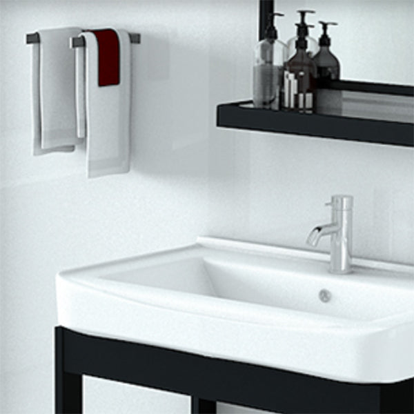 Modern Bathroom Vanity Set Wall Mount Single-Sink Bathroom Sink Vanity Clearhalo 'Bathroom Remodel & Bathroom Fixtures' 'Bathroom Vanities' 'bathroom_vanities' 'Home Improvement' 'home_improvement' 'home_improvement_bathroom_vanities' 7356777