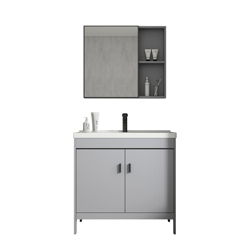 Modern Bathroom Vanity Set Freestanding Single-Sink Bathroom Sink Vanity Clearhalo 'Bathroom Remodel & Bathroom Fixtures' 'Bathroom Vanities' 'bathroom_vanities' 'Home Improvement' 'home_improvement' 'home_improvement_bathroom_vanities' 7356856