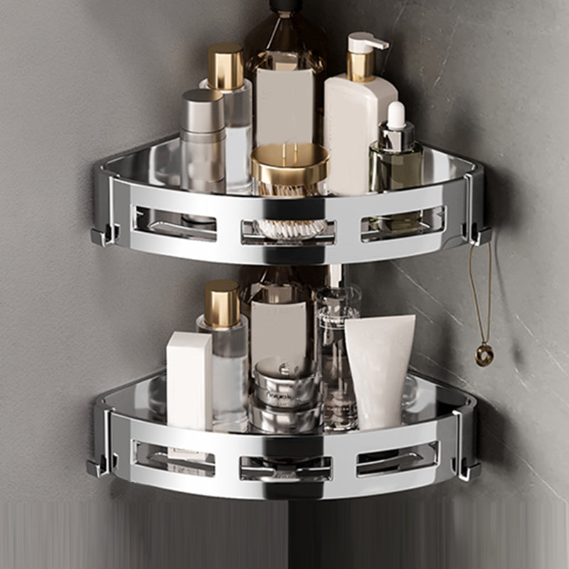 Minimalism Bathroom Accessories Hardware Set Bath Shelf Bathroom Accessory Kit Towel Bar Not Included 2 Piece Set Triangle Clearhalo 'Bathroom Hardware Sets' 'Bathroom Hardware' 'Bathroom Remodel & Bathroom Fixtures' 'bathroom_hardware_sets' 'Home Improvement' 'home_improvement' 'home_improvement_bathroom_hardware_sets' 7356928