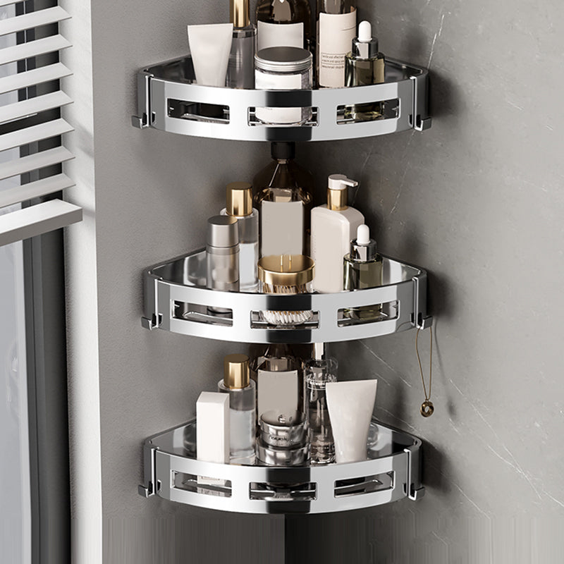 Minimalism Bathroom Accessories Hardware Set Bath Shelf Bathroom Accessory Kit Towel Bar Not Included 3 Piece Set Triangle Clearhalo 'Bathroom Hardware Sets' 'Bathroom Hardware' 'Bathroom Remodel & Bathroom Fixtures' 'bathroom_hardware_sets' 'Home Improvement' 'home_improvement' 'home_improvement_bathroom_hardware_sets' 7356930