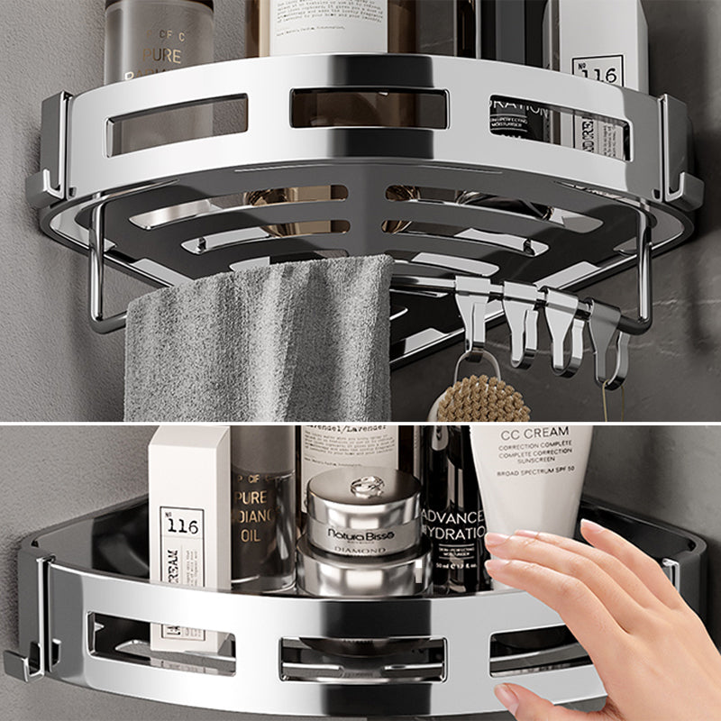 Minimalism Bathroom Accessories Hardware Set Bath Shelf Bathroom Accessory Kit Clearhalo 'Bathroom Hardware Sets' 'Bathroom Hardware' 'Bathroom Remodel & Bathroom Fixtures' 'bathroom_hardware_sets' 'Home Improvement' 'home_improvement' 'home_improvement_bathroom_hardware_sets' 7356937