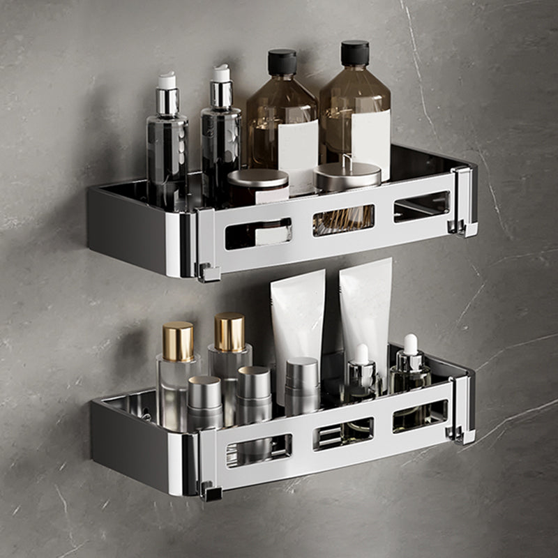 Minimalism Bathroom Accessories Hardware Set Bath Shelf Bathroom Accessory Kit Towel Bar Not Included 2 Piece Set Rectangle Clearhalo 'Bathroom Hardware Sets' 'Bathroom Hardware' 'Bathroom Remodel & Bathroom Fixtures' 'bathroom_hardware_sets' 'Home Improvement' 'home_improvement' 'home_improvement_bathroom_hardware_sets' 7356938