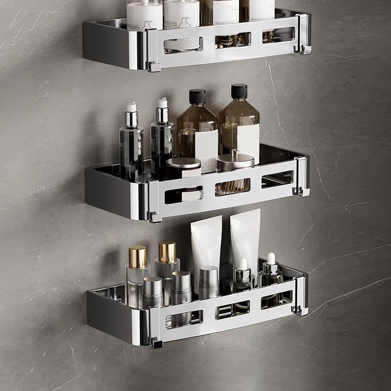 Minimalism Bathroom Accessories Hardware Set Bath Shelf Bathroom Accessory Kit Towel Bar Not Included 3 Piece Set Rectangle Clearhalo 'Bathroom Hardware Sets' 'Bathroom Hardware' 'Bathroom Remodel & Bathroom Fixtures' 'bathroom_hardware_sets' 'Home Improvement' 'home_improvement' 'home_improvement_bathroom_hardware_sets' 7356940