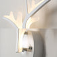 Deer Horn LED Wall Light Animal Style Acrylic Wall Sconce in White for Adult Kid Bedroom Clearhalo 'Wall Lamps & Sconces' 'Wall Lights' Lighting' 73570