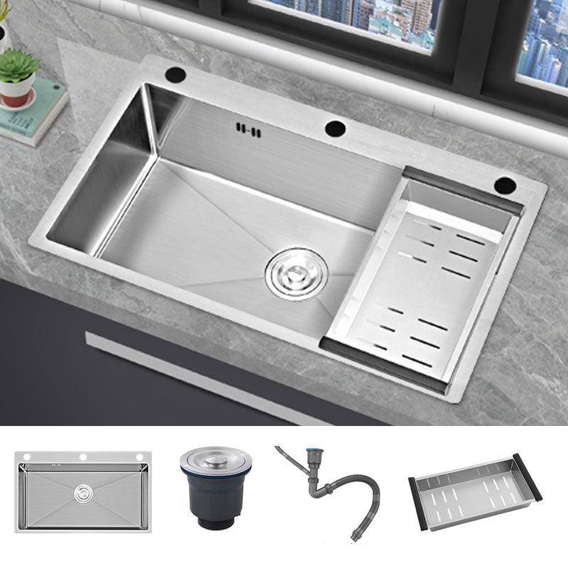 Modern Kitchen Sink Rectangular Water Purification Kitchen Sink Sink Only None Clearhalo 'Home Improvement' 'home_improvement' 'home_improvement_kitchen_sinks' 'Kitchen Remodel & Kitchen Fixtures' 'Kitchen Sinks & Faucet Components' 'Kitchen Sinks' 'kitchen_sinks' 7357315