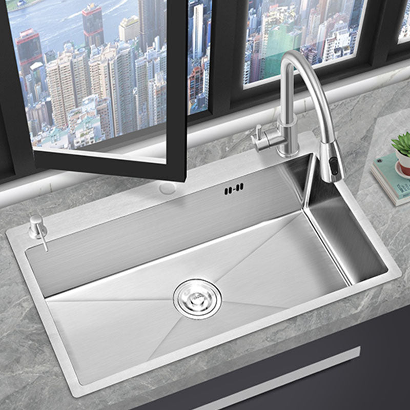Modern Kitchen Sink Rectangular Water Purification Kitchen Sink Clearhalo 'Home Improvement' 'home_improvement' 'home_improvement_kitchen_sinks' 'Kitchen Remodel & Kitchen Fixtures' 'Kitchen Sinks & Faucet Components' 'Kitchen Sinks' 'kitchen_sinks' 7357317