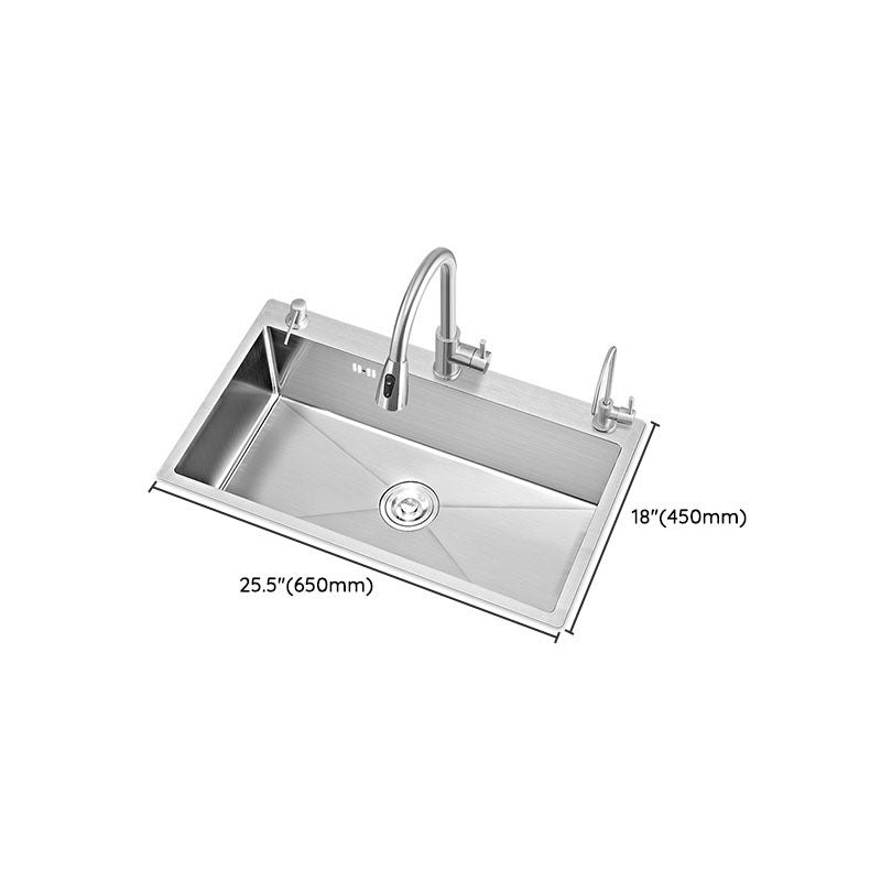 Modern Kitchen Sink Rectangular Water Purification Kitchen Sink Clearhalo 'Home Improvement' 'home_improvement' 'home_improvement_kitchen_sinks' 'Kitchen Remodel & Kitchen Fixtures' 'Kitchen Sinks & Faucet Components' 'Kitchen Sinks' 'kitchen_sinks' 7357330