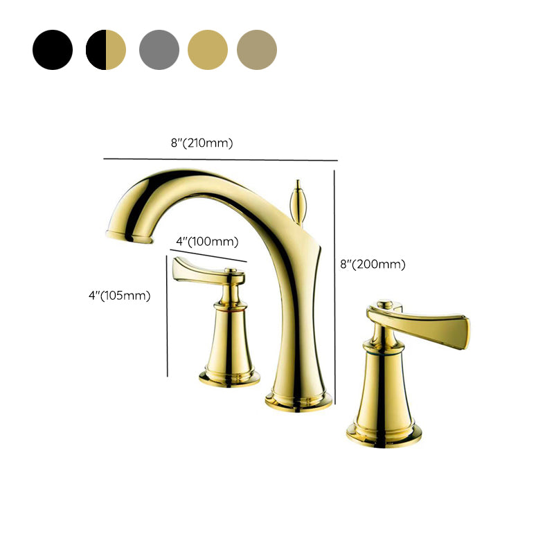 Deck Mounted Bathroom Faucet Modern Low Arc Roman Tub Faucet Trim Clearhalo 'Bathroom Remodel & Bathroom Fixtures' 'Bathtub Faucets' 'bathtub_faucets' 'Home Improvement' 'home_improvement' 'home_improvement_bathtub_faucets' 7357427