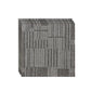 Modern Carpet Tiles Level Loop Adhesive Tabs Fade Resistant Tiles and Carpet Dark Heather Gray-White 4-Piece Set Clearhalo 'Carpet Tiles & Carpet Squares' 'carpet_tiles_carpet_squares' 'Flooring 'Home Improvement' 'home_improvement' 'home_improvement_carpet_tiles_carpet_squares' Walls and Ceiling' 7357518
