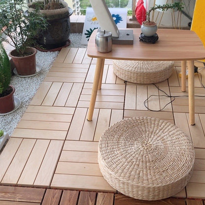 12" X 12" Square Wood Flooring Click-Locking Pine Wood Flooring Tiles Clearhalo 'Flooring 'Hardwood Flooring' 'hardwood_flooring' 'Home Improvement' 'home_improvement' 'home_improvement_hardwood_flooring' Walls and Ceiling' 7357937