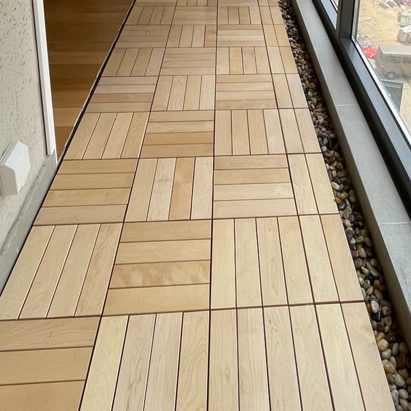 12" X 12" Square Wood Flooring Click-Locking Pine Wood Flooring Tiles Clearhalo 'Flooring 'Hardwood Flooring' 'hardwood_flooring' 'Home Improvement' 'home_improvement' 'home_improvement_hardwood_flooring' Walls and Ceiling' 7357938