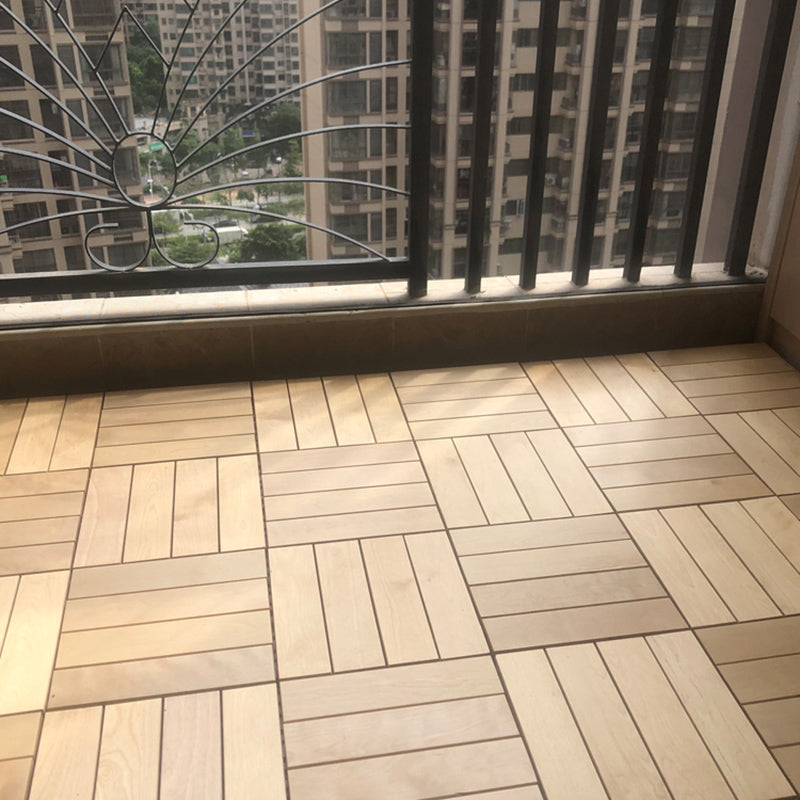 12" X 12" Square Wood Flooring Click-Locking Pine Wood Flooring Tiles Clearhalo 'Flooring 'Hardwood Flooring' 'hardwood_flooring' 'Home Improvement' 'home_improvement' 'home_improvement_hardwood_flooring' Walls and Ceiling' 7357940