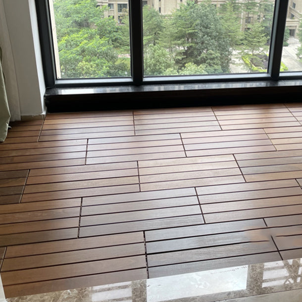 Contemporary Rectangle Hardwood Flooring Water Resistant Click-Locking Wood Flooring Clearhalo 'Flooring 'Hardwood Flooring' 'hardwood_flooring' 'Home Improvement' 'home_improvement' 'home_improvement_hardwood_flooring' Walls and Ceiling' 7357976