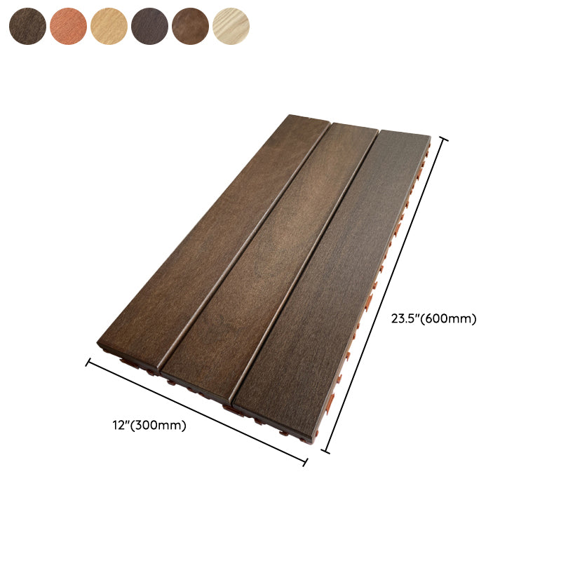 Contemporary Rectangle Hardwood Flooring Water Resistant Click-Locking Wood Flooring Clearhalo 'Flooring 'Hardwood Flooring' 'hardwood_flooring' 'Home Improvement' 'home_improvement' 'home_improvement_hardwood_flooring' Walls and Ceiling' 7357979