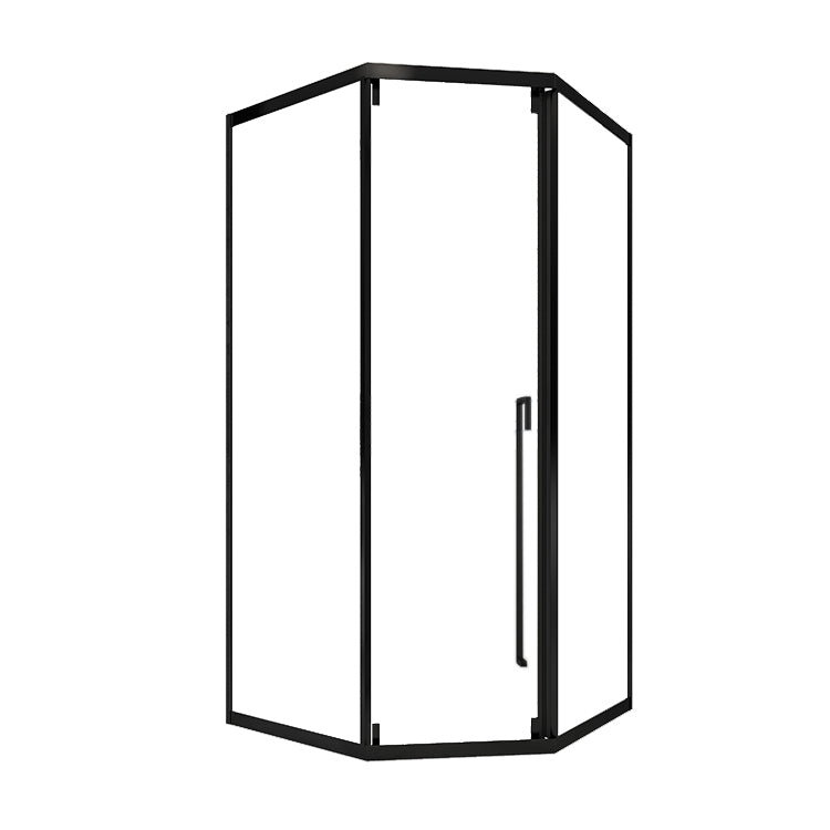 Transparent Shower Bath Door Scratch Resistant Satin Black Shower Doors Clearhalo 'Bathroom Remodel & Bathroom Fixtures' 'Home Improvement' 'home_improvement' 'home_improvement_shower_tub_doors' 'Shower and Tub Doors' 'shower_tub_doors' 'Showers & Bathtubs' 7358069
