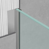 Laminated Glass Shower Bath Door Frameless Hinged Clear Shower Door Clearhalo 'Bathroom Remodel & Bathroom Fixtures' 'Home Improvement' 'home_improvement' 'home_improvement_shower_tub_doors' 'Shower and Tub Doors' 'shower_tub_doors' 'Showers & Bathtubs' 7358104