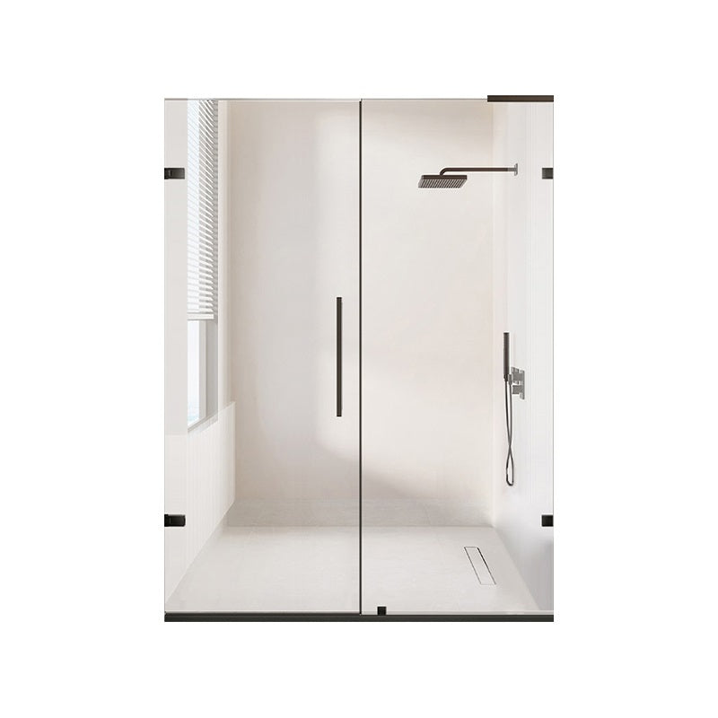 Laminated Glass Shower Bath Door Frameless Hinged Clear Shower Door Left Clearhalo 'Bathroom Remodel & Bathroom Fixtures' 'Home Improvement' 'home_improvement' 'home_improvement_shower_tub_doors' 'Shower and Tub Doors' 'shower_tub_doors' 'Showers & Bathtubs' 7358105
