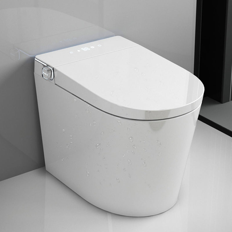 Simplicity Elongated All-in-One Bidet White Ceramic Smart Toilet Bidet with Heated Seat Clearhalo 'Bathroom Remodel & Bathroom Fixtures' 'Bidets' 'Home Improvement' 'home_improvement' 'home_improvement_bidets' 'Toilets & Bidets' 7358185