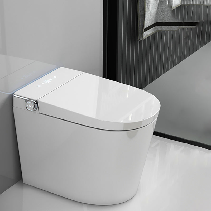 Simplicity Elongated All-in-One Bidet White Ceramic Smart Toilet Bidet with Heated Seat White Clearhalo 'Bathroom Remodel & Bathroom Fixtures' 'Bidets' 'Home Improvement' 'home_improvement' 'home_improvement_bidets' 'Toilets & Bidets' 7358187