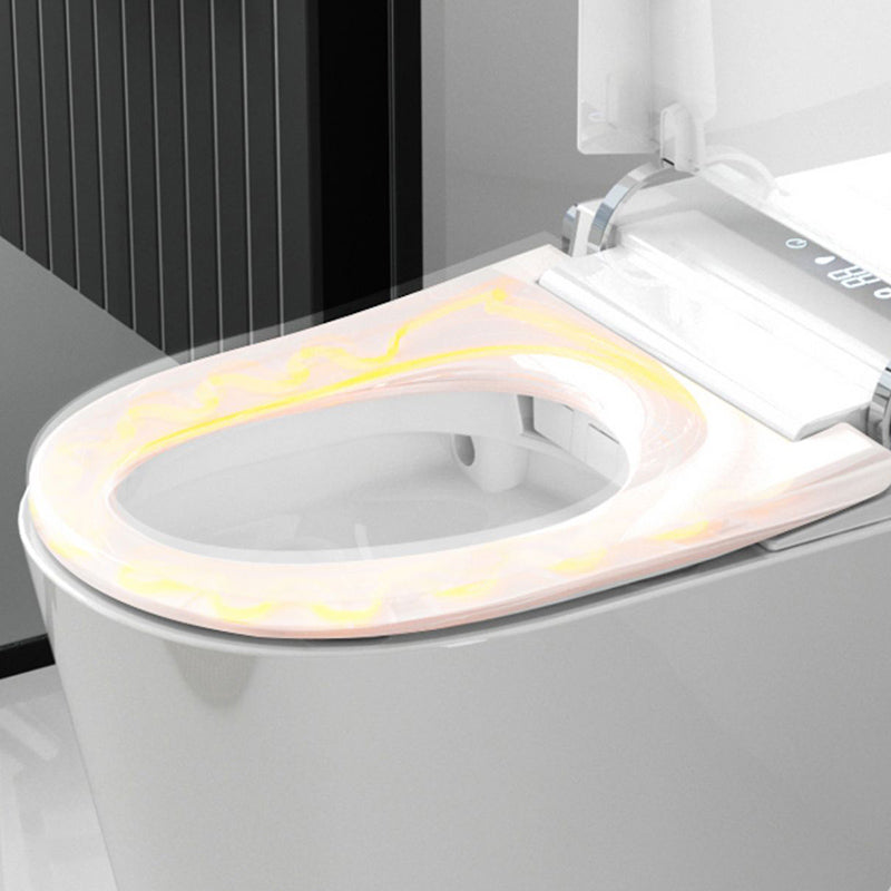 Simplicity Elongated All-in-One Bidet White Ceramic Smart Toilet Bidet with Heated Seat Clearhalo 'Bathroom Remodel & Bathroom Fixtures' 'Bidets' 'Home Improvement' 'home_improvement' 'home_improvement_bidets' 'Toilets & Bidets' 7358195