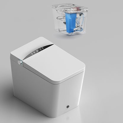 Simplicity Elongated All-in-One Bidet Ceramic Smart Toilet Bidet with Heated Seat White Clearhalo 'Bathroom Remodel & Bathroom Fixtures' 'Bidets' 'Home Improvement' 'home_improvement' 'home_improvement_bidets' 'Toilets & Bidets' 7358201