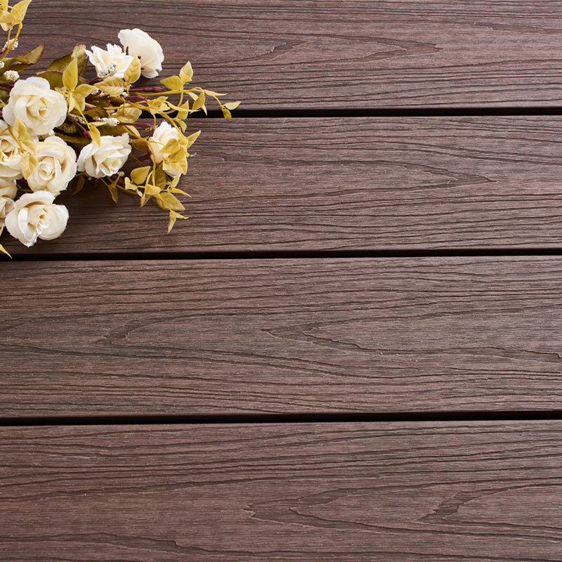 Composite Deck Tile Kit Embossed Nailed Pattern Patio Flooring Tiles Dark Brown Clearhalo 'Home Improvement' 'home_improvement' 'home_improvement_outdoor_deck_tiles_planks' 'Outdoor Deck Tiles & Planks' 'Outdoor Flooring & Tile' 'Outdoor Remodel' 'outdoor_deck_tiles_planks' 7358809