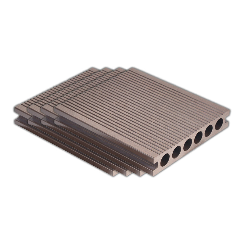 Composite Deck Tile Kit Embossed Nailed Pattern Patio Flooring Tiles Walnut Clearhalo 'Home Improvement' 'home_improvement' 'home_improvement_outdoor_deck_tiles_planks' 'Outdoor Deck Tiles & Planks' 'Outdoor Flooring & Tile' 'Outdoor Remodel' 'outdoor_deck_tiles_planks' 7358815