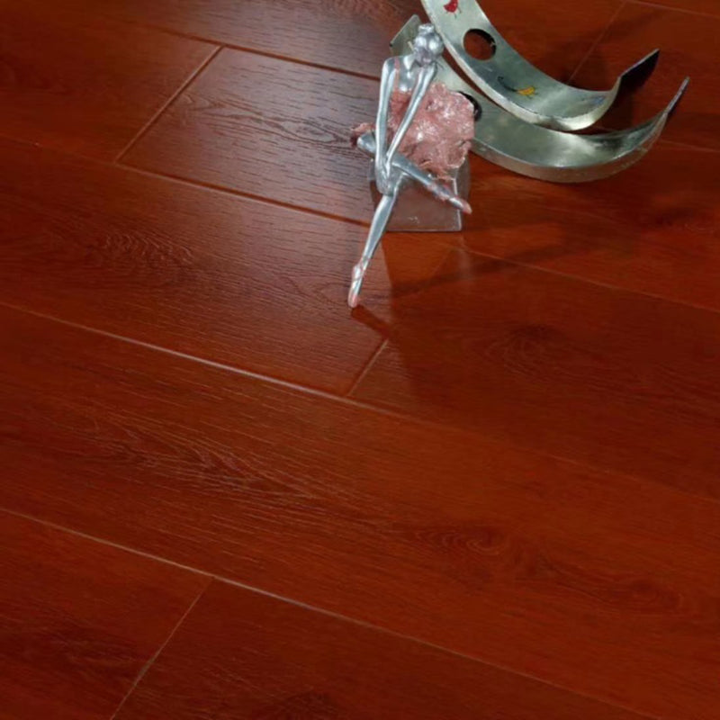 Laminate Floor Indoor Wooden Scratch Resistant Laminate Floor Maroon Clearhalo 'Flooring 'Home Improvement' 'home_improvement' 'home_improvement_laminate_flooring' 'Laminate Flooring' 'laminate_flooring' Walls and Ceiling' 7358850