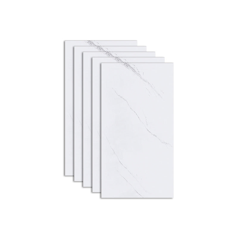 Marbling Stain Resistant Tile PVC Singular Peel & Stick Tile for Backsplash Wall White Clearhalo 'Flooring 'Home Improvement' 'home_improvement' 'home_improvement_peel_stick_blacksplash' 'Peel & Stick Backsplash Tile' 'peel_stick_blacksplash' 'Walls & Ceilings' Walls and Ceiling' 7359378