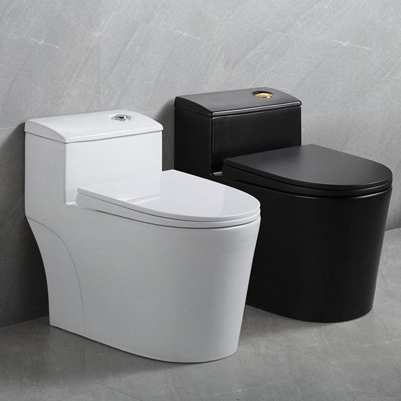 Traditional Siphon Jet Flush Toilet Slow Close Seat Included Urine Toilet for Bathroom Clearhalo 'Bathroom Remodel & Bathroom Fixtures' 'Home Improvement' 'home_improvement' 'home_improvement_toilets' 'Toilets & Bidets' 'Toilets' 7359782