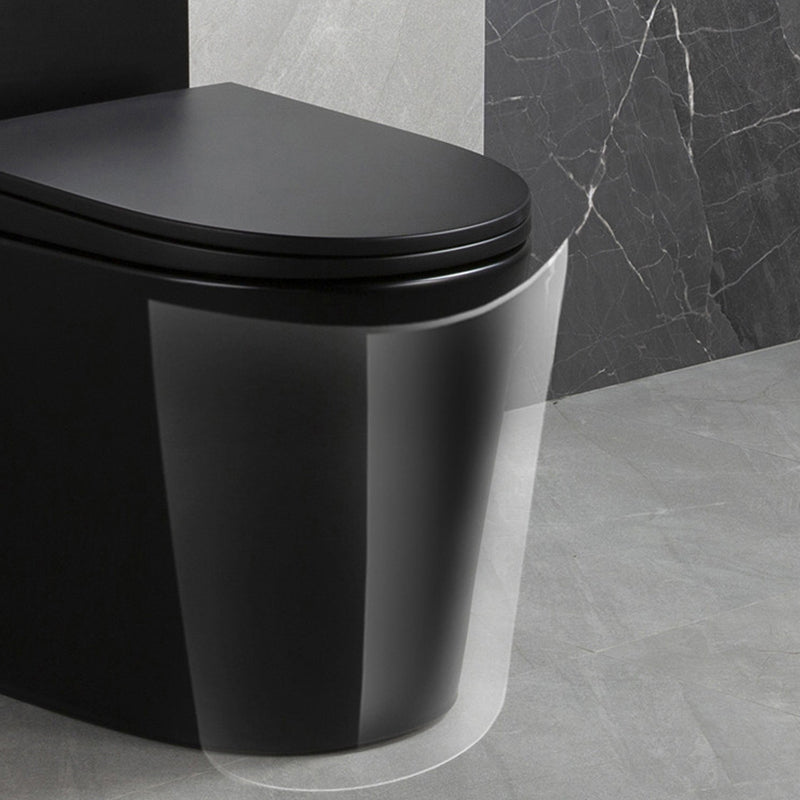 Traditional Siphon Jet Flush Toilet Slow Close Seat Included Urine Toilet for Bathroom Clearhalo 'Bathroom Remodel & Bathroom Fixtures' 'Home Improvement' 'home_improvement' 'home_improvement_toilets' 'Toilets & Bidets' 'Toilets' 7359794