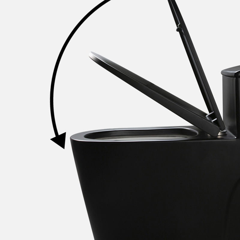 Traditional Siphon Jet Flush Toilet Slow Close Seat Included Urine Toilet for Bathroom Clearhalo 'Bathroom Remodel & Bathroom Fixtures' 'Home Improvement' 'home_improvement' 'home_improvement_toilets' 'Toilets & Bidets' 'Toilets' 7359796