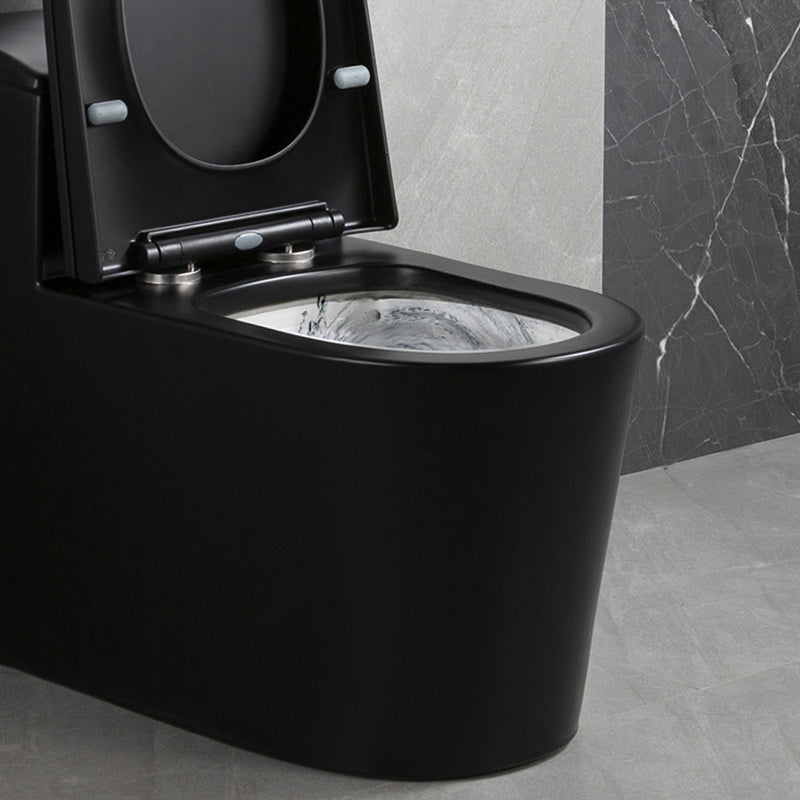 Traditional Siphon Jet Flush Toilet Slow Close Seat Included Urine Toilet for Bathroom Clearhalo 'Bathroom Remodel & Bathroom Fixtures' 'Home Improvement' 'home_improvement' 'home_improvement_toilets' 'Toilets & Bidets' 'Toilets' 7359797