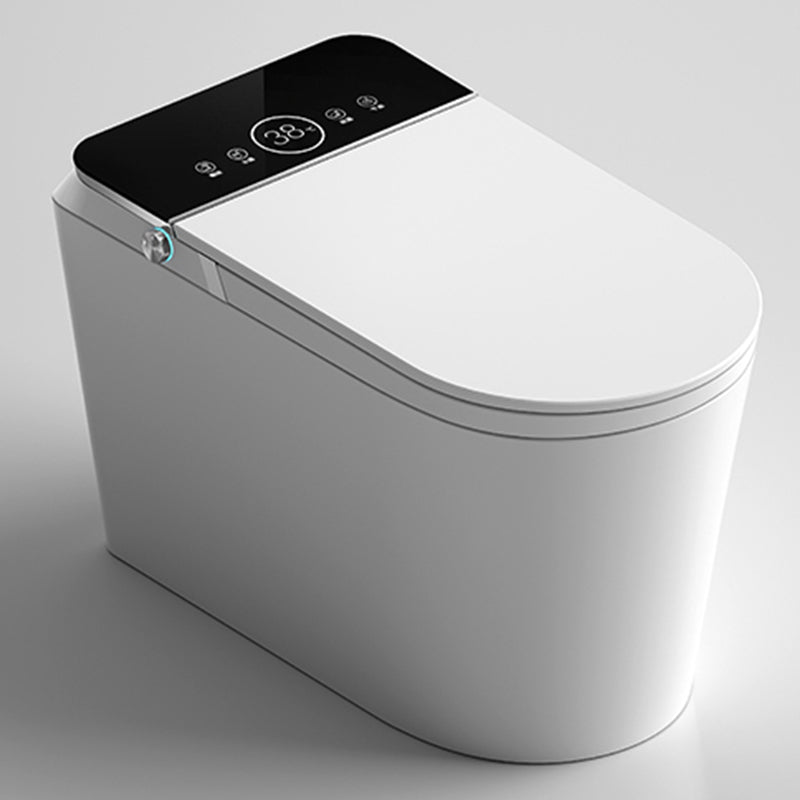 Modern Ceramic Toilet Slow Close Seat Included Urine Toilet for Bathroom Black Clearhalo 'Bathroom Remodel & Bathroom Fixtures' 'Home Improvement' 'home_improvement' 'home_improvement_toilets' 'Toilets & Bidets' 'Toilets' 7359800