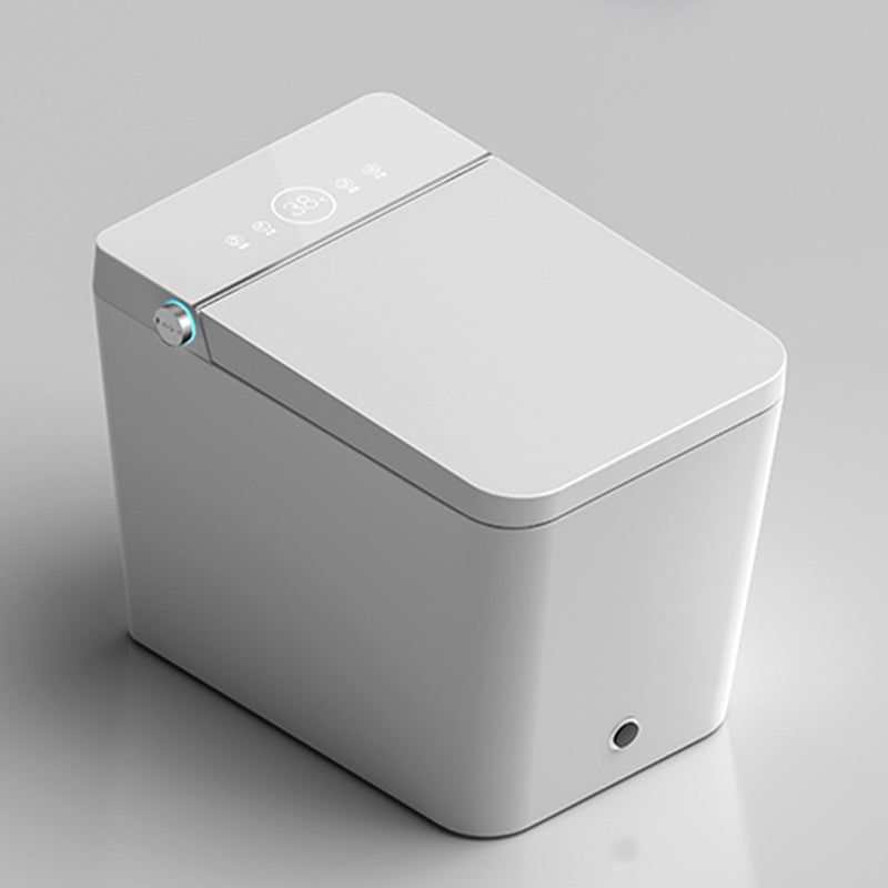 Modern Ceramic Flush Toilet Heated Seat Included Urine Toilet for Bathroom 15"L x 24"W x 17"H White Clearhalo 'Bathroom Remodel & Bathroom Fixtures' 'Home Improvement' 'home_improvement' 'home_improvement_toilets' 'Toilets & Bidets' 'Toilets' 7359817