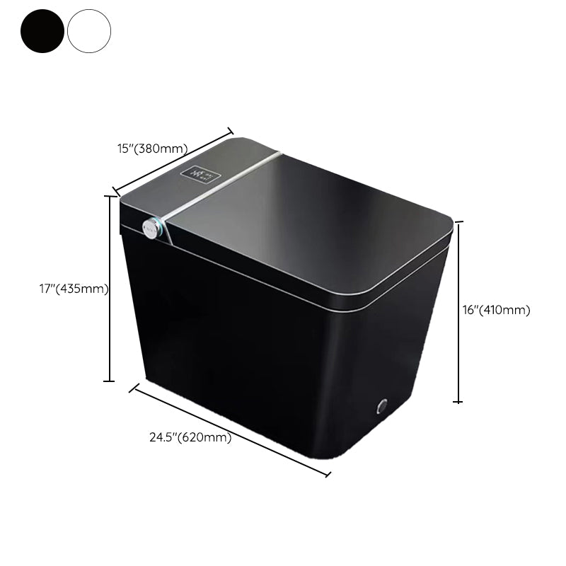 Modern Ceramic Flush Toilet Heated Seat Included Urine Toilet for Bathroom Clearhalo 'Bathroom Remodel & Bathroom Fixtures' 'Home Improvement' 'home_improvement' 'home_improvement_toilets' 'Toilets & Bidets' 'Toilets' 7359830