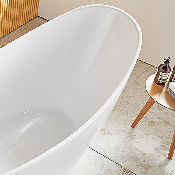Antique Finish Oval Bathtub Stand Alone Modern Soaking Bath Tub Clearhalo 'Bathroom Remodel & Bathroom Fixtures' 'Bathtubs' 'Home Improvement' 'home_improvement' 'home_improvement_bathtubs' 'Showers & Bathtubs' 7359918