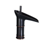 Country Wide Spread Bathroom Faucet Lever Vanity Sink Faucet Negro 9.1" Campo Clearhalo 'bathroom_sink_faucets' 'Conjunta de Baño y Conjunta de Grifo' 'Coronamiento de Baño y Dispositivo de Baño' 'Grifo del lavabo del baño' 'Hogar' 'home_improvement' 'home_improvement_bathroom_sink_faucets' 'Mejoras para el hogar' 7360538