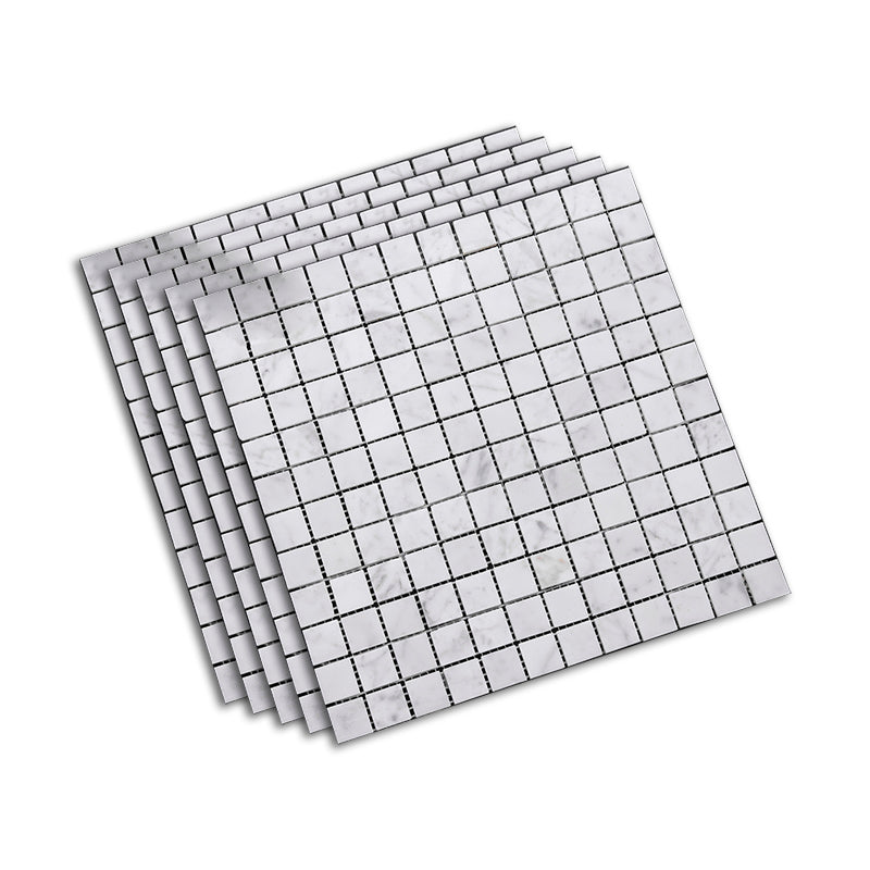 Marble Floor and Wall Tile Grid Floor and Wall Tile with Waterproof White Clearhalo 'Floor Tiles & Wall Tiles' 'floor_tiles_wall_tiles' 'Flooring 'Home Improvement' 'home_improvement' 'home_improvement_floor_tiles_wall_tiles' Walls and Ceiling' 7360611