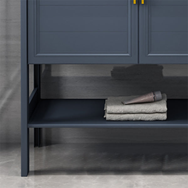 Glam Bathroom Sink Vanity Freestanding Single-Sink Bathroom Vanity Set Clearhalo 'Bathroom Remodel & Bathroom Fixtures' 'Bathroom Vanities' 'bathroom_vanities' 'Home Improvement' 'home_improvement' 'home_improvement_bathroom_vanities' 7360889