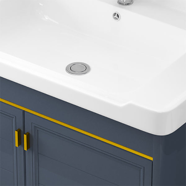 Glam Bathroom Sink Vanity Freestanding Single-Sink Bathroom Vanity Set Clearhalo 'Bathroom Remodel & Bathroom Fixtures' 'Bathroom Vanities' 'bathroom_vanities' 'Home Improvement' 'home_improvement' 'home_improvement_bathroom_vanities' 7360891